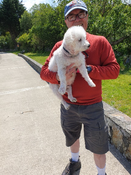 Tom Richards with his dog